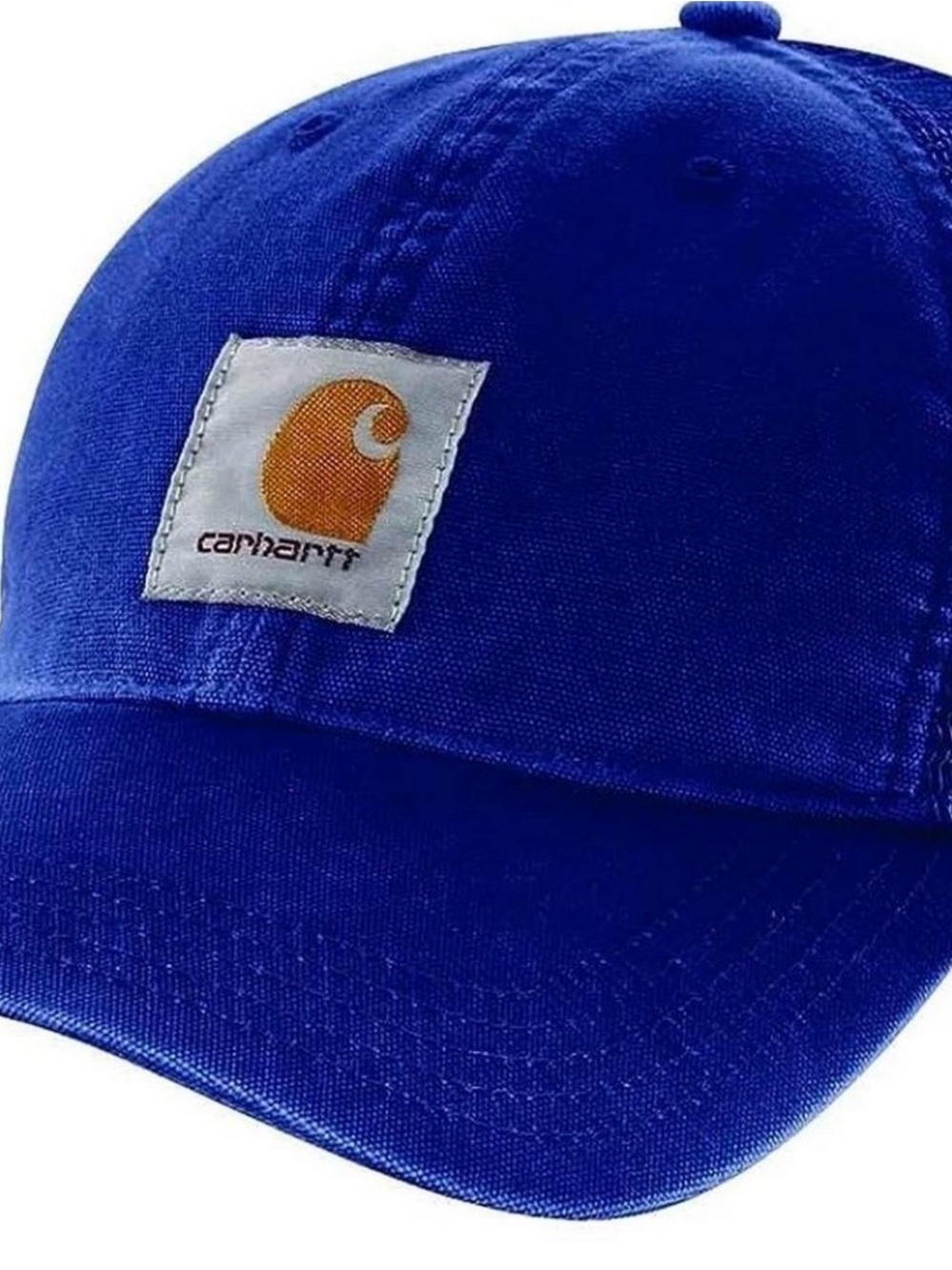 Carhartt Force Blue Trucker Hat Canvas Mesh Back Wicks Sweat Snapback Cap New